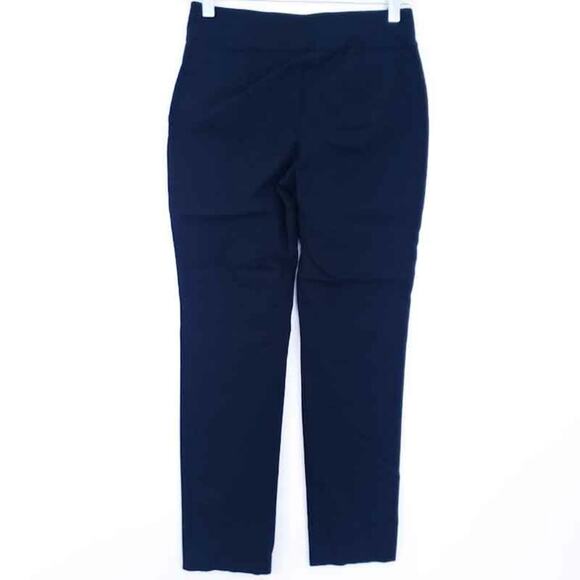 Talbots Straight Leg Black Career Pants 2P Petite Stretch Waist Work Trousers - Picture 3 of 6